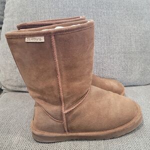 Bearpaw Fleece Suede Boots Size 7/8 Unisex